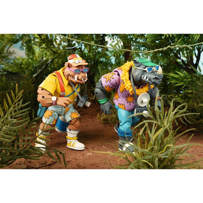 Ninja Turtles Bebop & Rocksteady Vacation - Figura da Collezione 18cm - Nerdscape Nerdscape