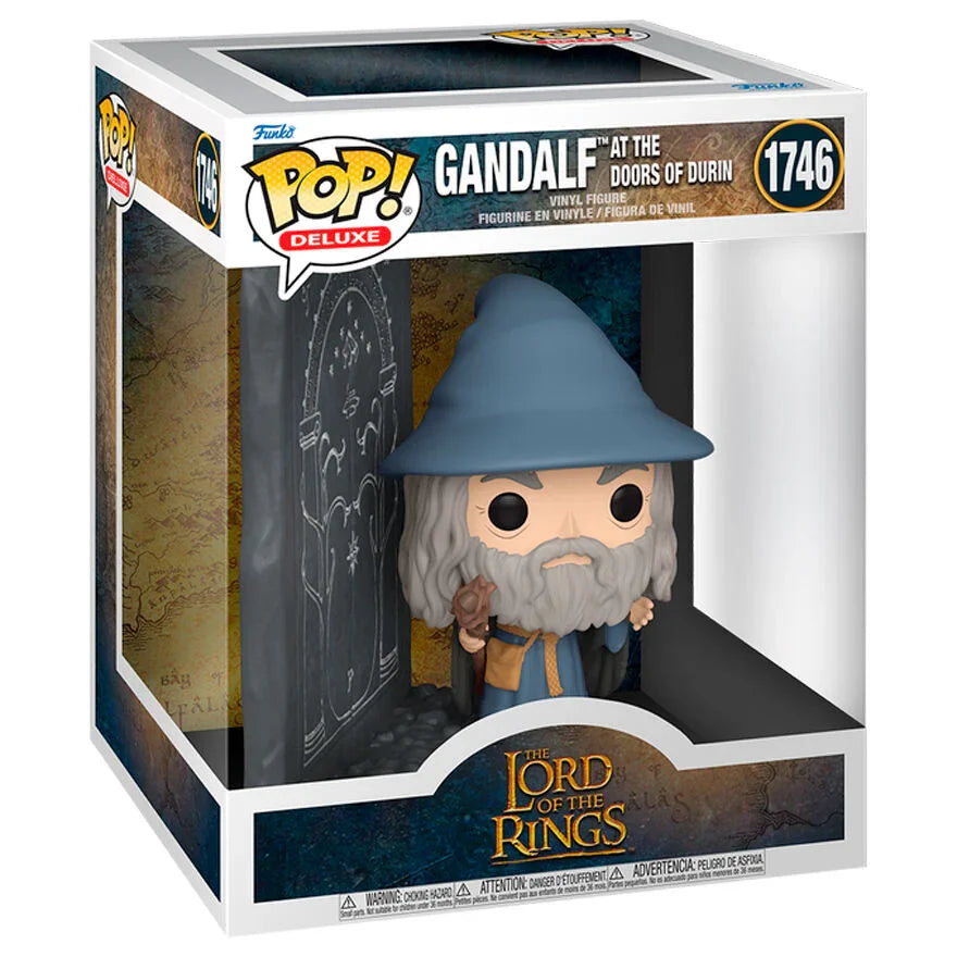 Funko Pop! The Lord of the Rings Gandalf - Figura da Collezione Vinyl Deluxe Doors of Durin Nerdscape