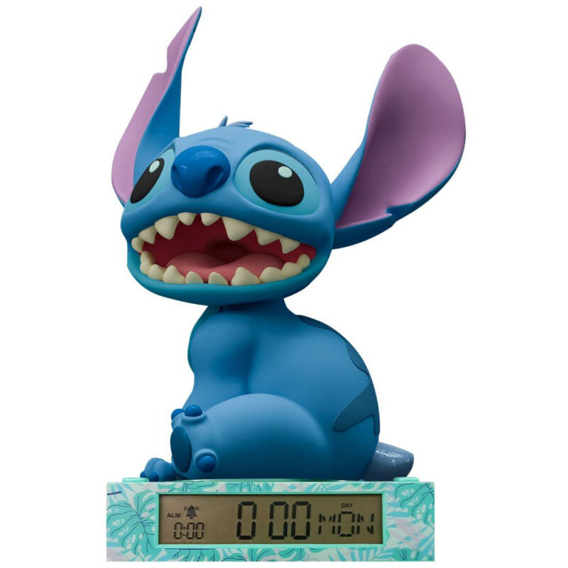 Disney Stitch 3D lamp with alarm clock Nerdscape