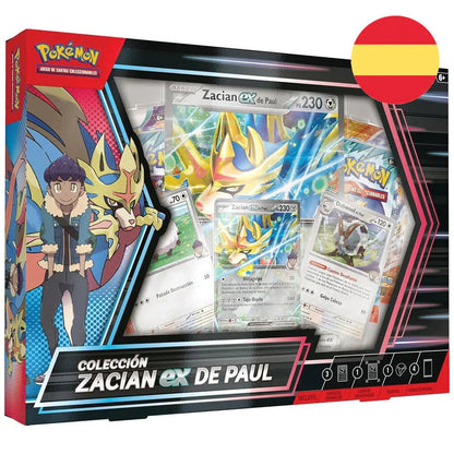 Spanish Pokemon Zacian Ex de Paul Blister set of collectible cards Nerdscape