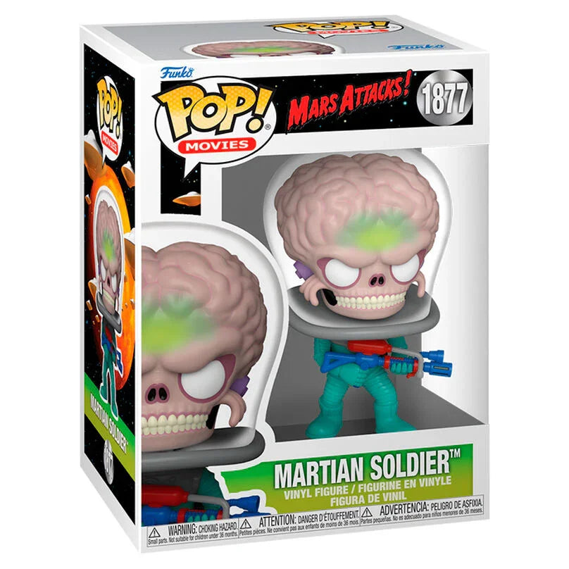 Funko Pop! Mars Attacks Martian Soldier - Figura da Collezione Vinyl Nerdscape