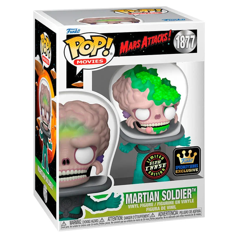 POP figure Mars Attacks Martian Soldier Exclusive 5 + 1 Chase Nerdscape