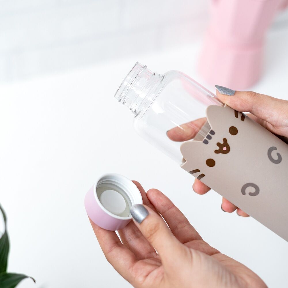 Pusheen glass bottle 500ml Nerdscape