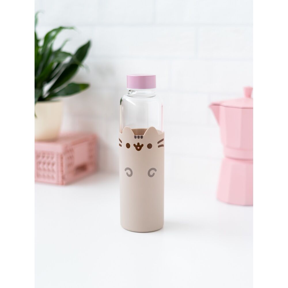 Pusheen glass bottle 500ml Nerdscape