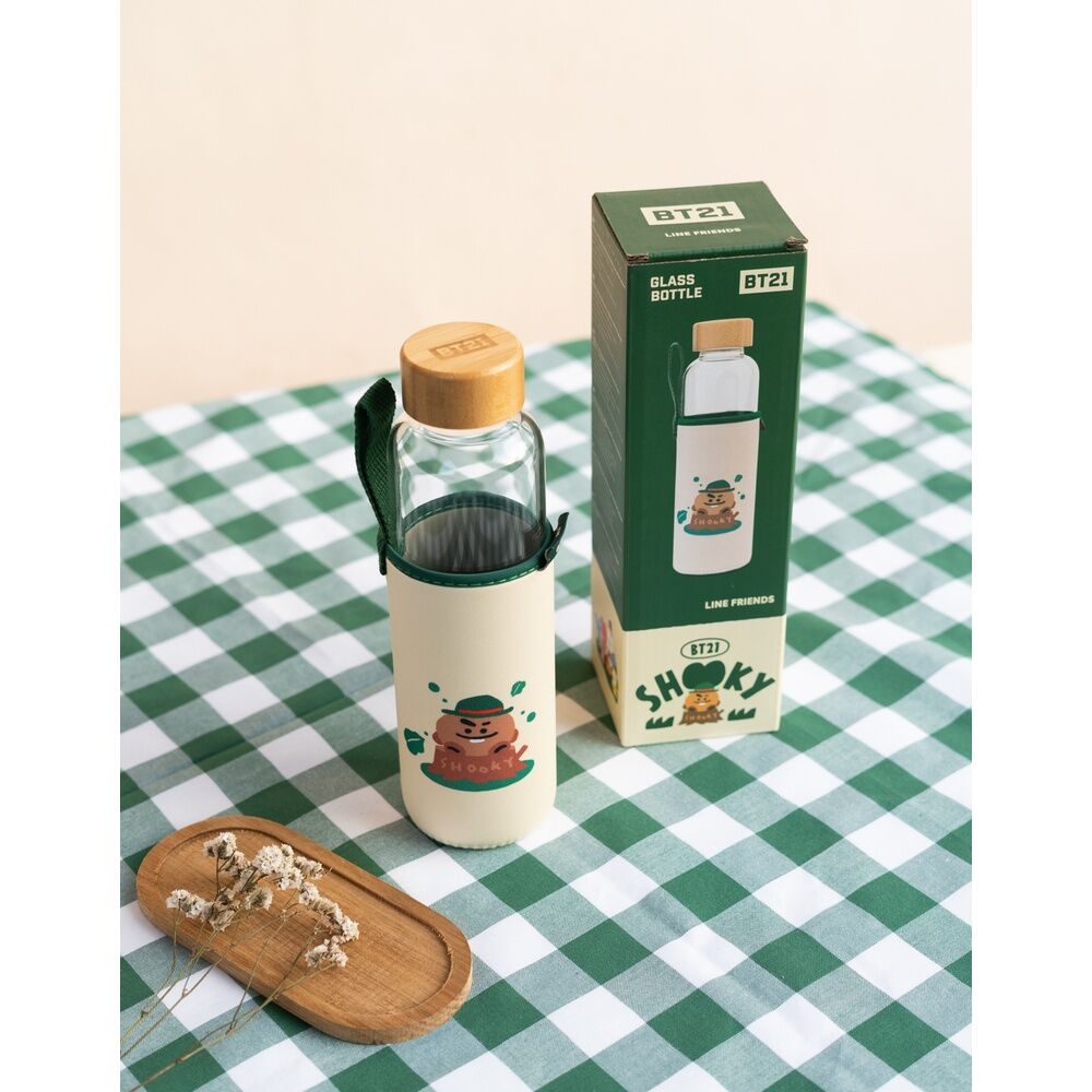 BT21 Shooky glass bottle 500ml Nerdscape