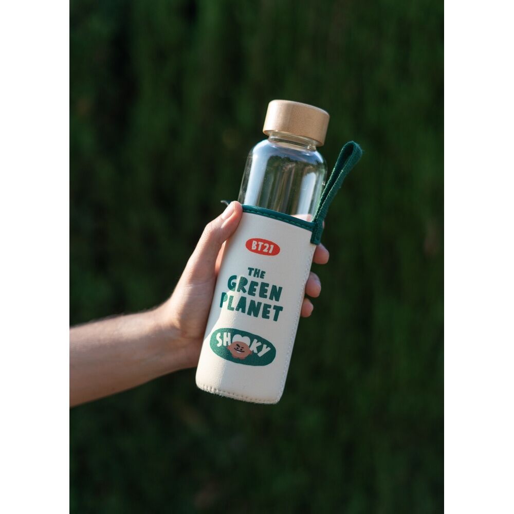 BT21 Shooky glass bottle 500ml Nerdscape