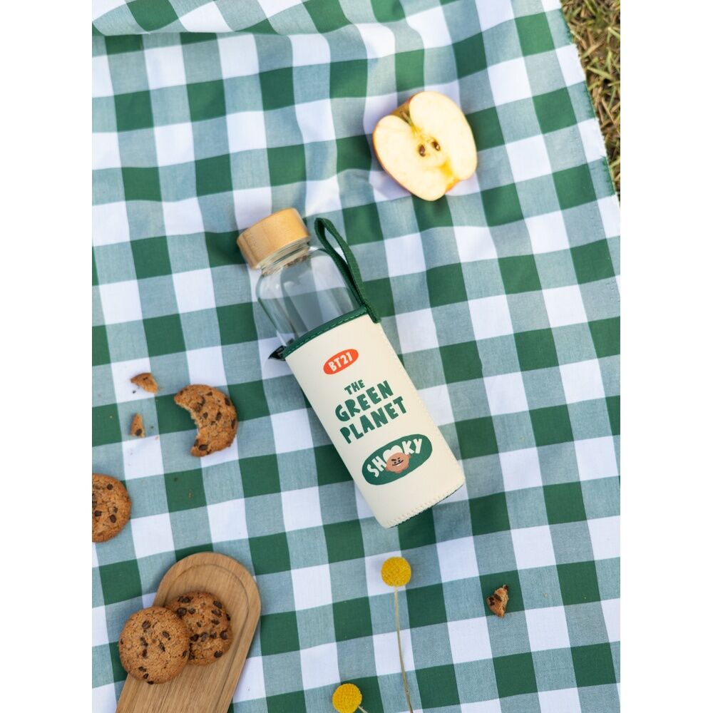 BT21 Shooky glass bottle 500ml Nerdscape