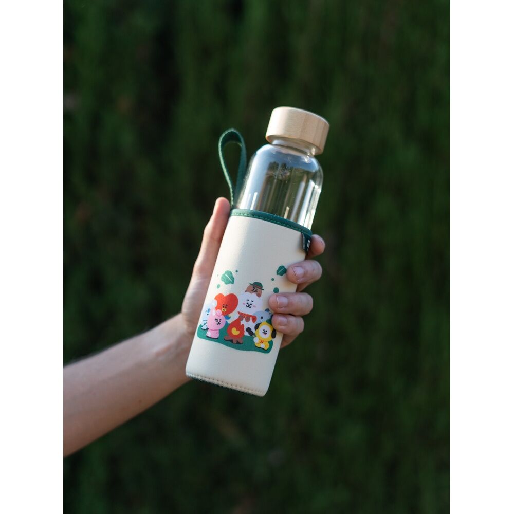 BT21 glass bottle 500ml Nerdscape