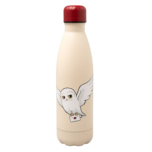Harry Potter Hedwig Bottiglia in Acciaio Inossidabile 500ml con Tappo Ermetico - Nerdscape