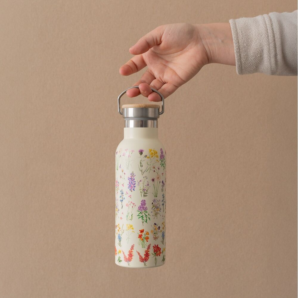 Wild Flowers Stainless steel bottle 500ml Nerdscape