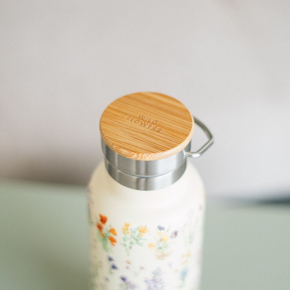 Wild Flowers Stainless steel bottle 500ml Nerdscape