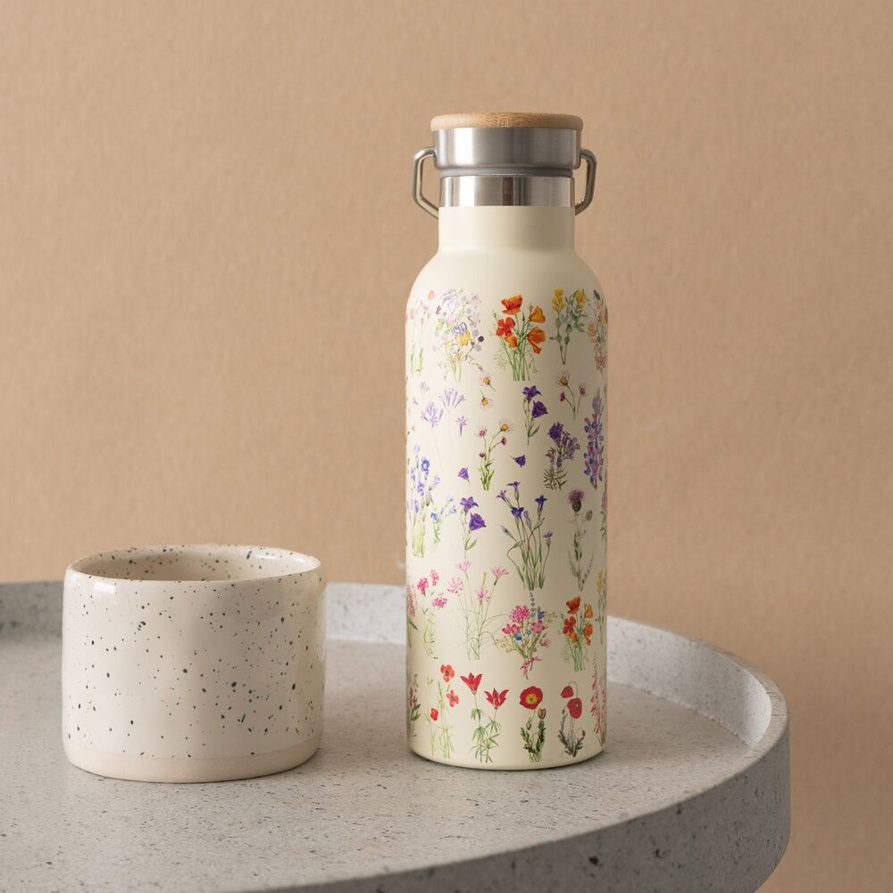 Wild Flowers Stainless steel bottle 500ml Nerdscape
