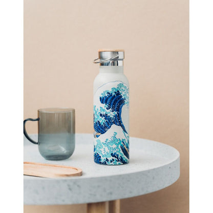 The Great Wave of Kanagawa Hokusai Stainless steel bottle 500ml Nerdscape