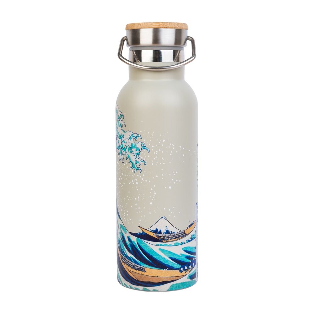 The Great Wave of Kanagawa Hokusai Stainless steel bottle 500ml Nerdscape