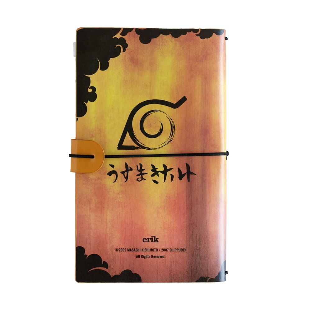 Naruto Shippuden Travel Notebook con Due Quaderni Sostituibili - Nerdscape Nerdscape