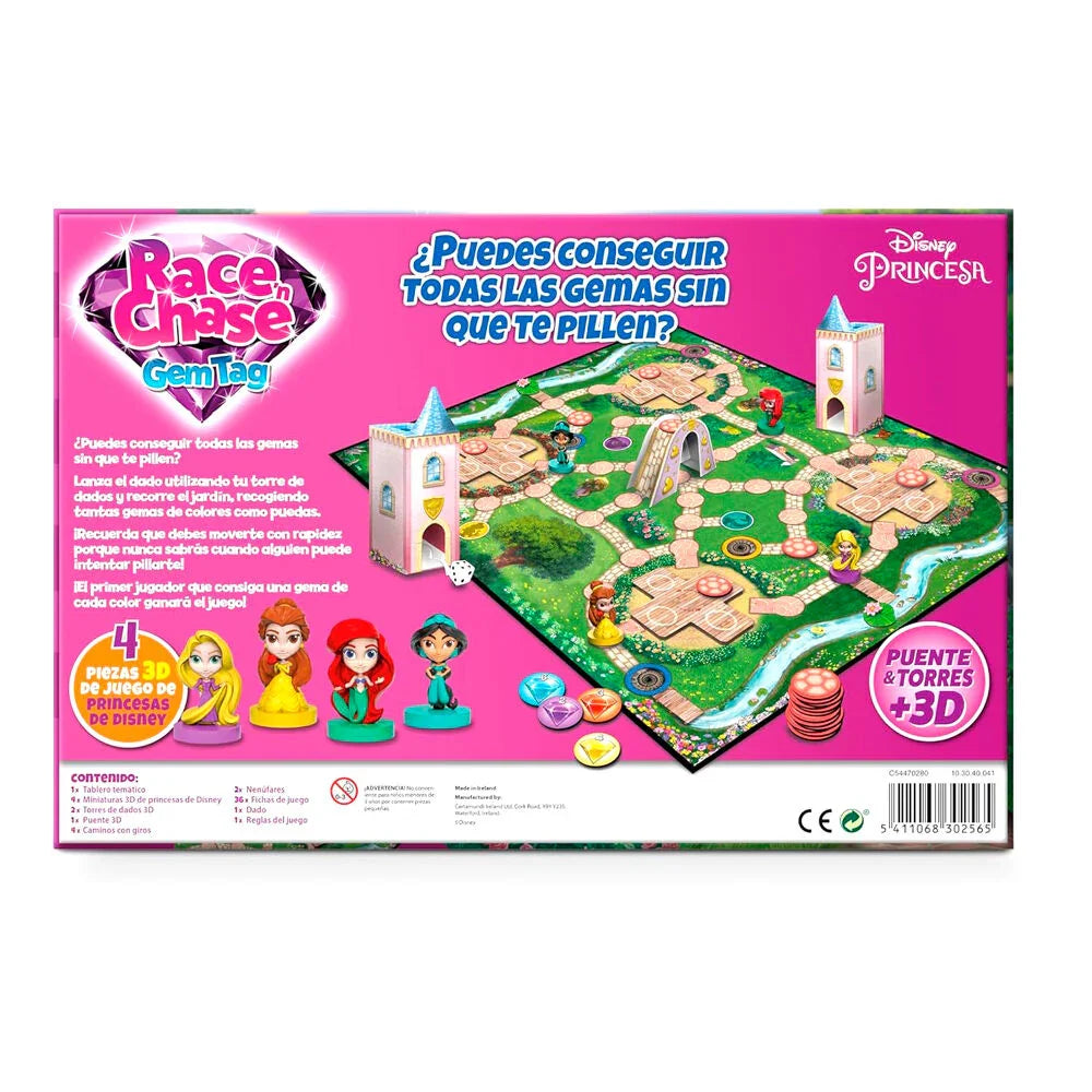 Spanish Disney Princess Race Chase board game Nerdscape