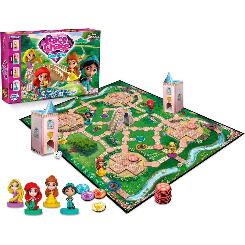 Spanish Disney Princess Race Chase board game Nerdscape