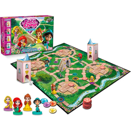Spanish Disney Princess Race Chase board game Nerdscape