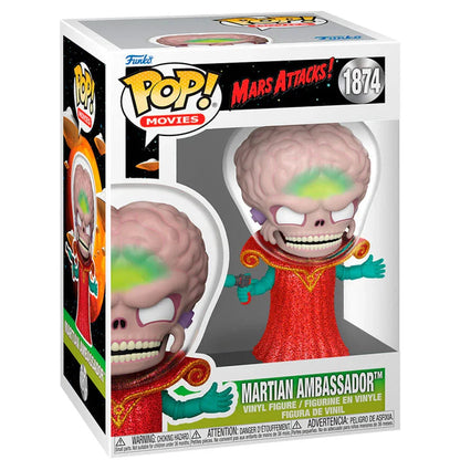 Funko Pop! Mars Attacks Martian Ambassador - Figura da Collezione Vinyl Nerdscape