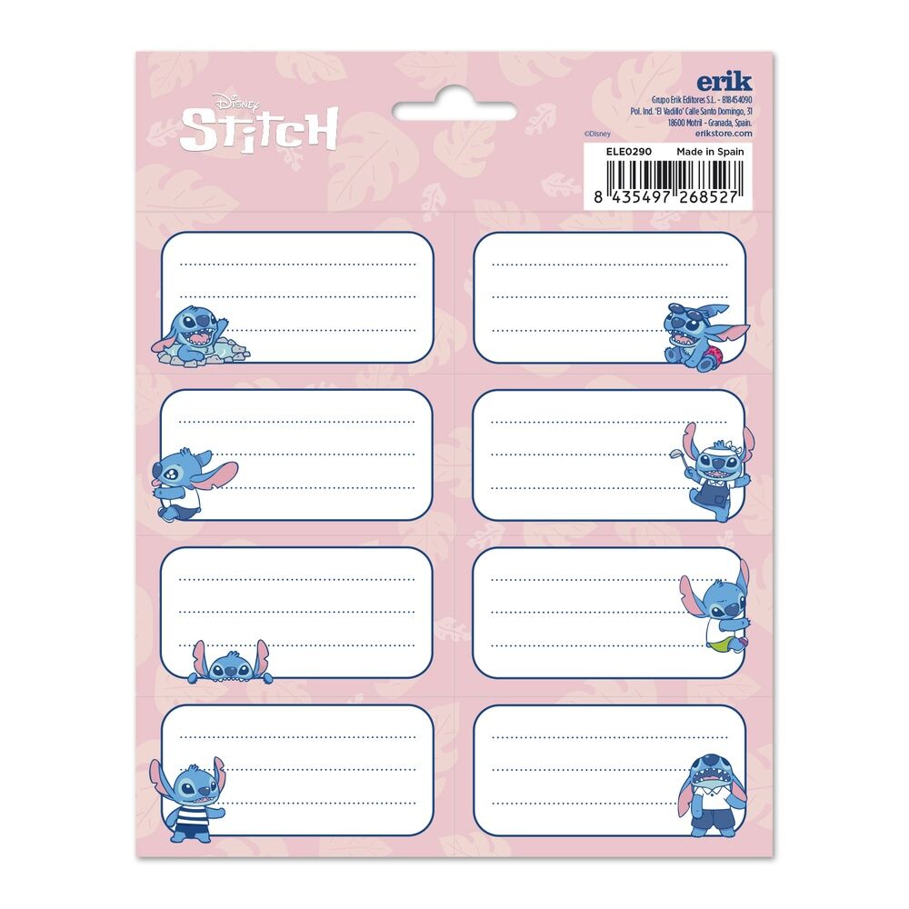 Disney Stitch assorted Adhesive labels Nerdscape