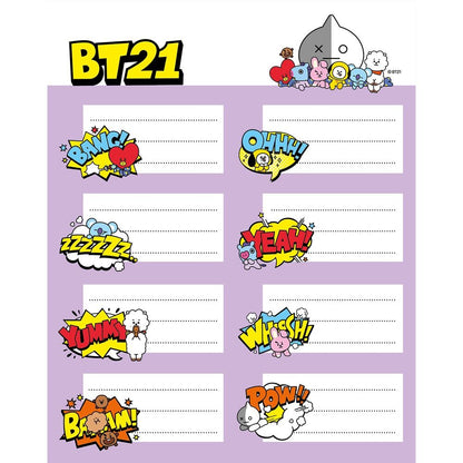 BT21 Adhesive labels Nerdscape