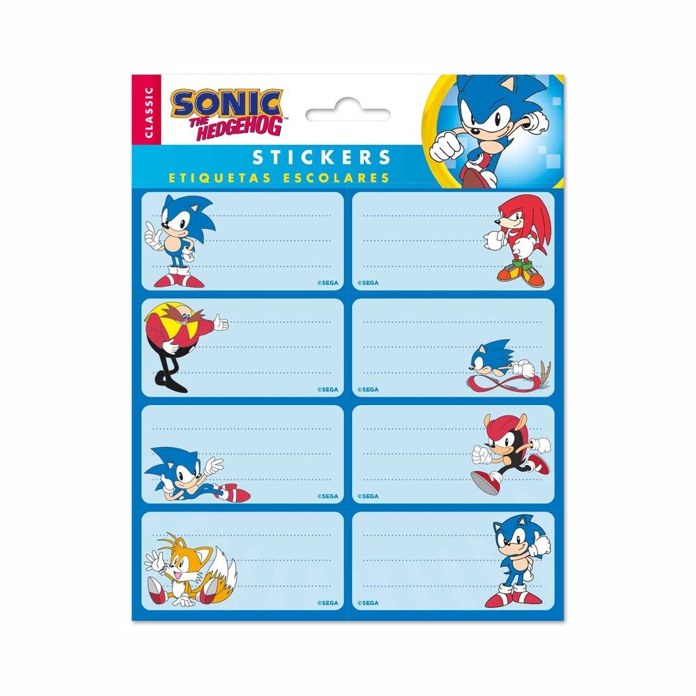 Sonic the Hedhegoh Adhesive labels Nerdscape