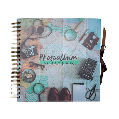 Vintage Travel Scrapbook Photo album Nerdscape