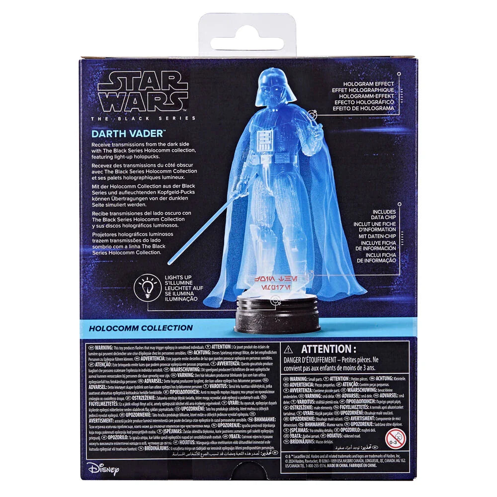 Star Wars Darth Vader Holocomm The Black Series Figura da Collezione 15cm - Nerdscape Nerdscape