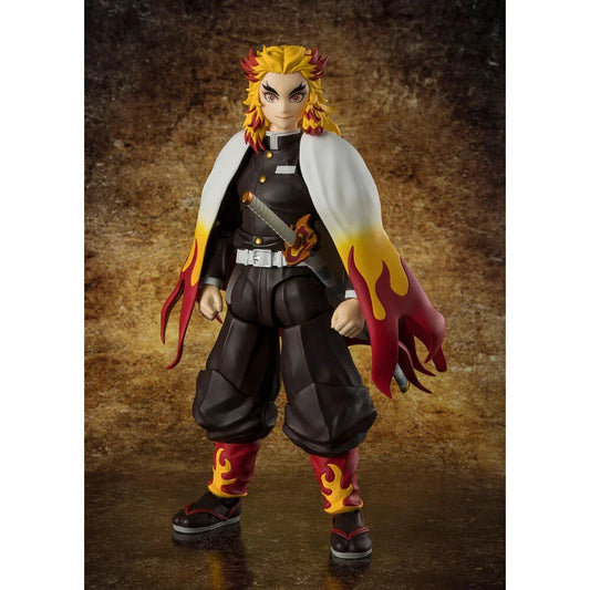S.H. Figuarts Kyojuro Rengoku Demon Slayer Kimetsu no Yaiba - Figura da Collezione Nerdscape Nerdscape
