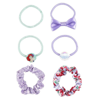 Disney The Little Mermaid pack 6 scrunchies Nerdscape