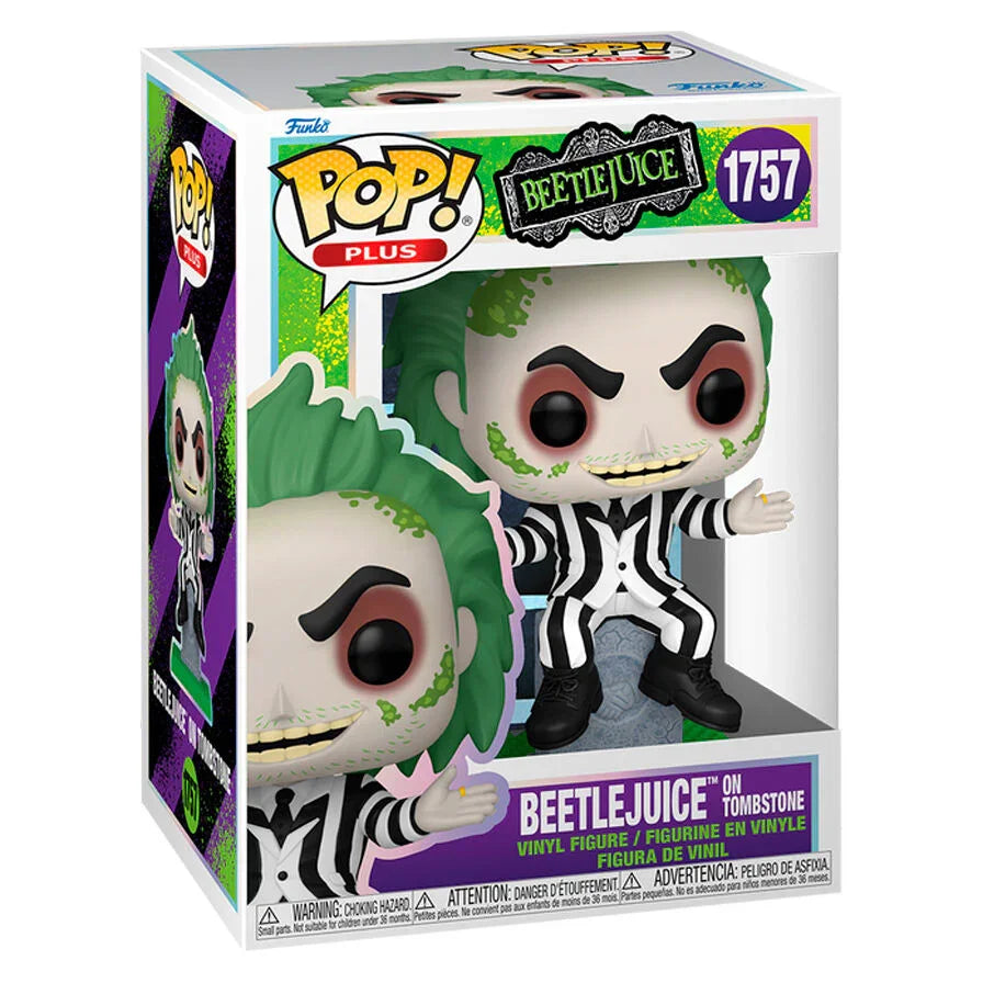 Funko Pop! Beetlejuice Beetlejuice On Tombstone - Figura da Collezione Vinyl Nerdscape