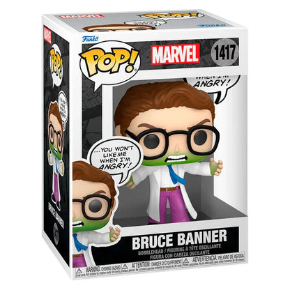 Funko Pop! Marvel Bruce Banner Hulk - Figura da Collezione Vinyl Nerdscape