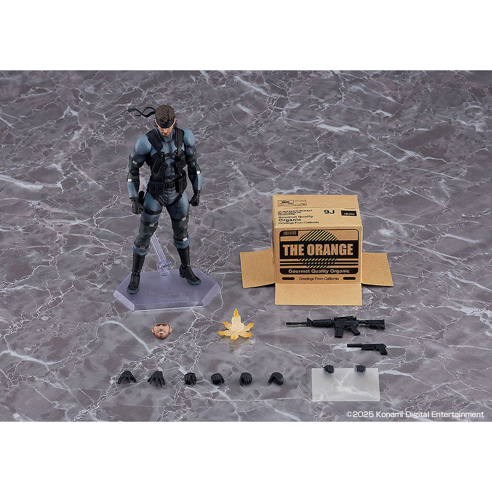 Figurine Solid Snake (version MGS2) de Metal Gear Solid 2 Sons of Liberty, mise à jour, 16 cm
