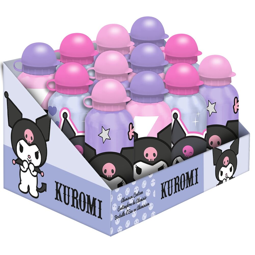 Hello Kitty Kuromi Aluminium Bottle 500ml - Nerdscape Nerdscape
