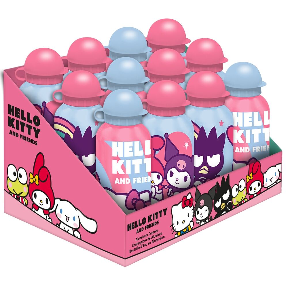 Hello Kitty and Friends Aluminium Bottle 500ml - Nerdscape Nerdscape