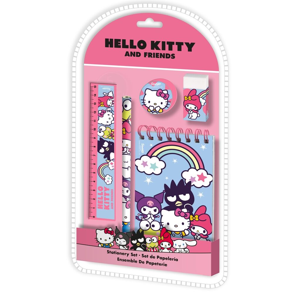 Hello Kitty and Friends Stationery pack 5pcs Nerdscape