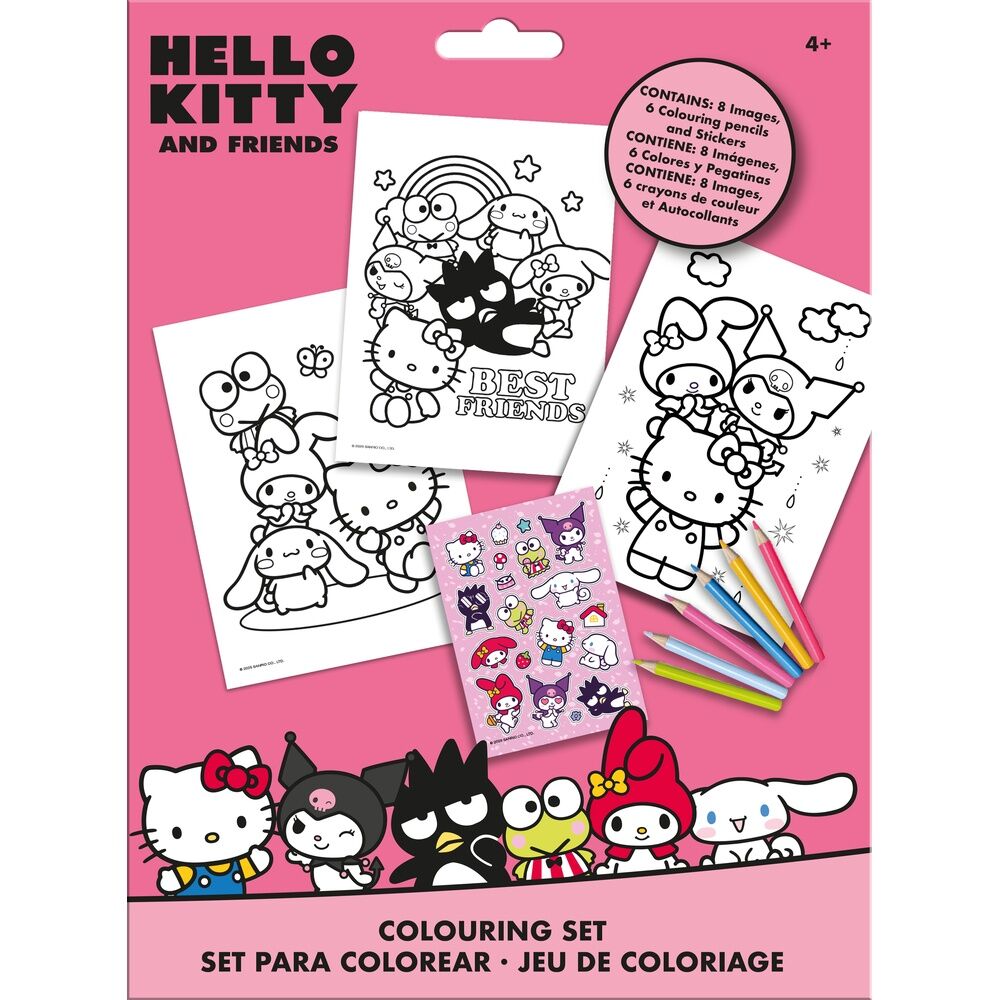 Hello Kitty and Friends Sticker colouring set Nerdscape