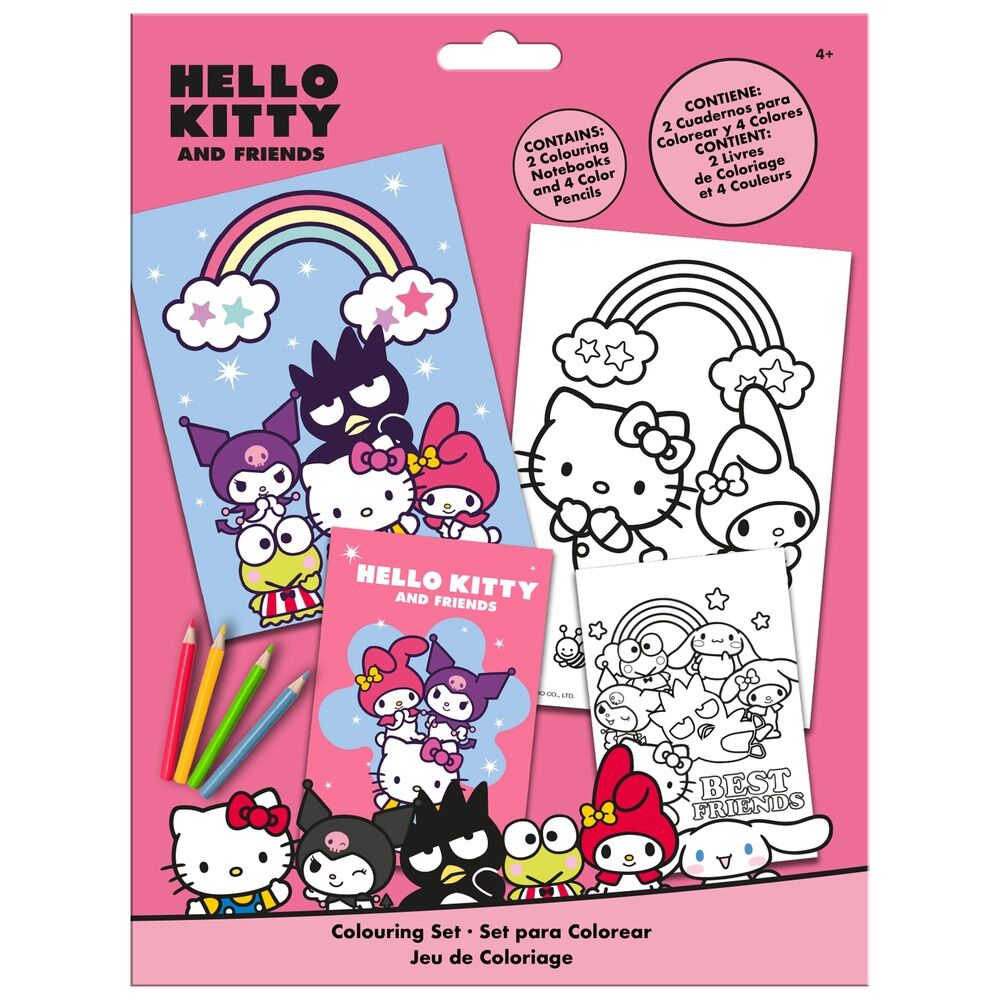 Hello Kitty and Friends colouring set Nerdscape