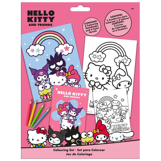 Hello Kitty and Friends colouring set Nerdscape