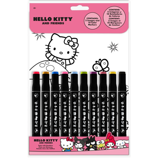 Hello Kitty and Friends paint with numbers Nerdscape