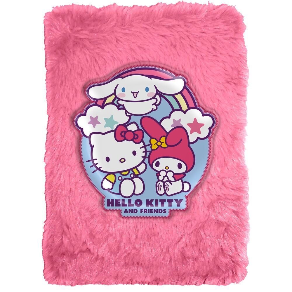 Hello Kitty and Friends A5 Plush notebook Nerdscape