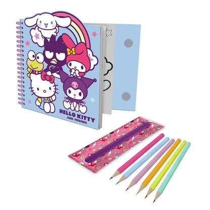 Cahier d'activités Hello Kitty et ses amis + étui amovible