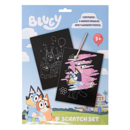 Bluey Scratch stationery set Nerdscape