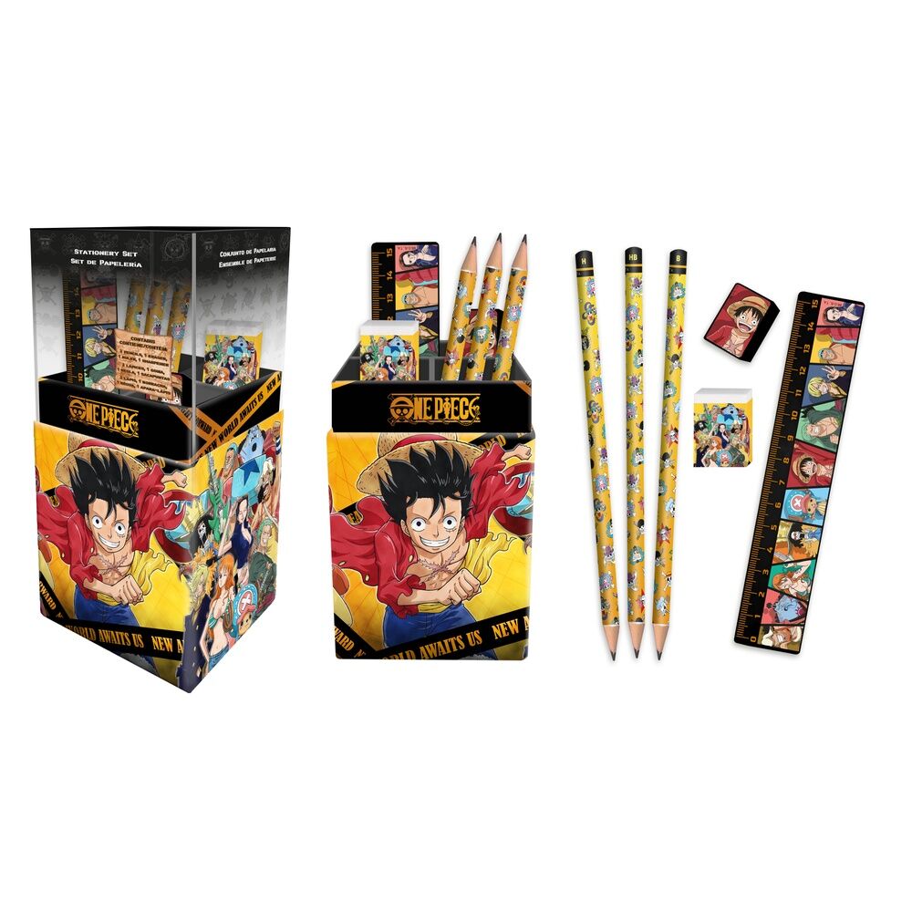 One Piece Pencil holders with stationery Nerdscape