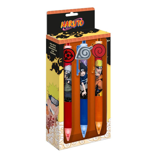 Naruto Shippuden pack of 3 pens Nerdscape