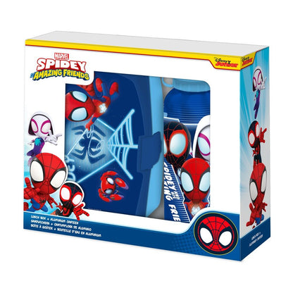Marvel Spidey the Amazing Friends Aluminium bottle + lunch box - Nerdscape