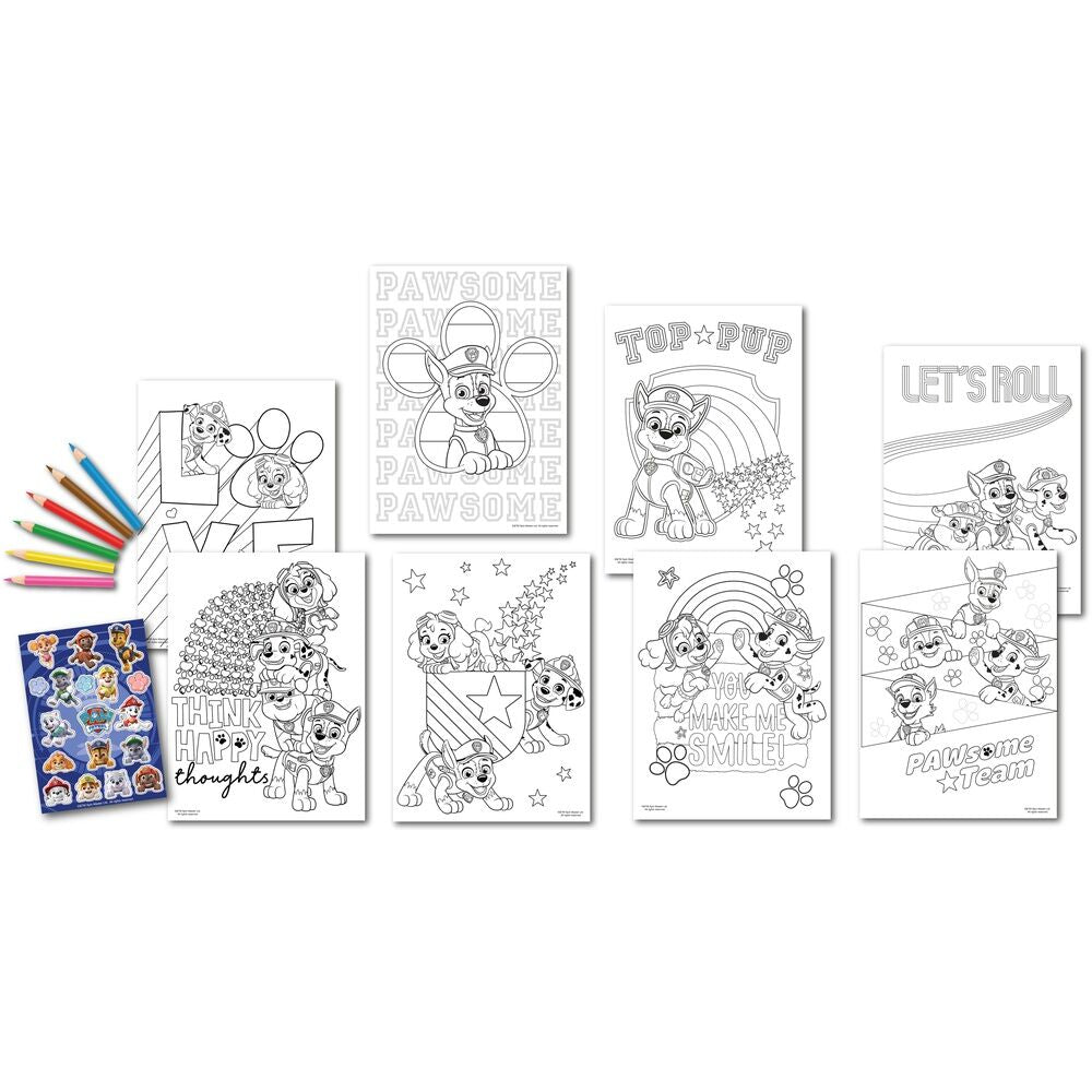 Paw Patrol Sticker Colouring set Nerdscape