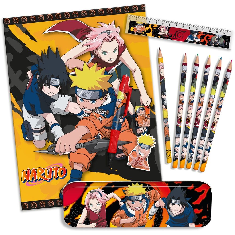 Naruto Shippuden stationary set Nerdscape