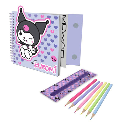 Hello Kitty Kuromi colouring set Nerdscape