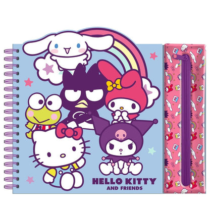 Cahier d'activités Hello Kitty et ses amis + étui amovible